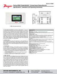 Thumbnail of document Manual - RSMC Stabilisense Critical Room Status Monitor